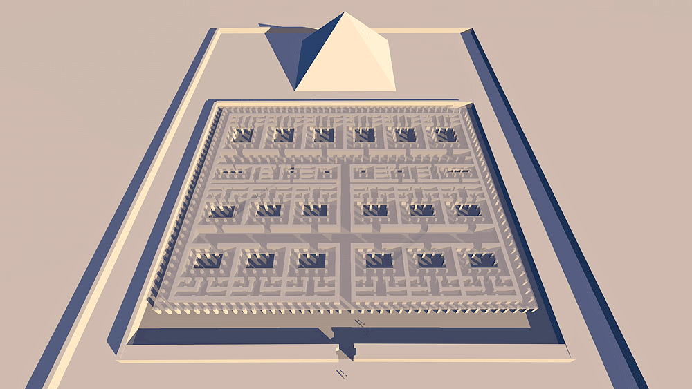 Pyramid and Labyrinth of Hawara