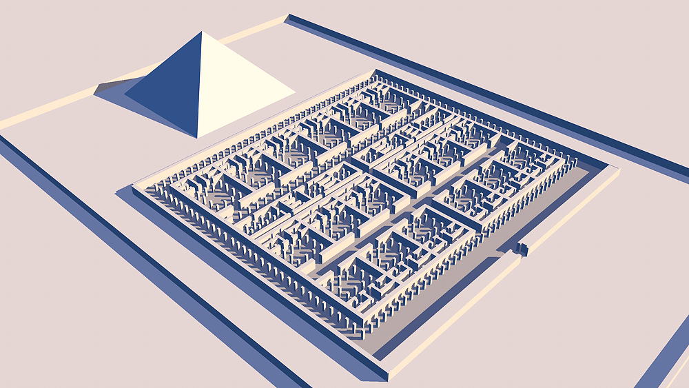 Pyramid and Labyrinth of Hawara